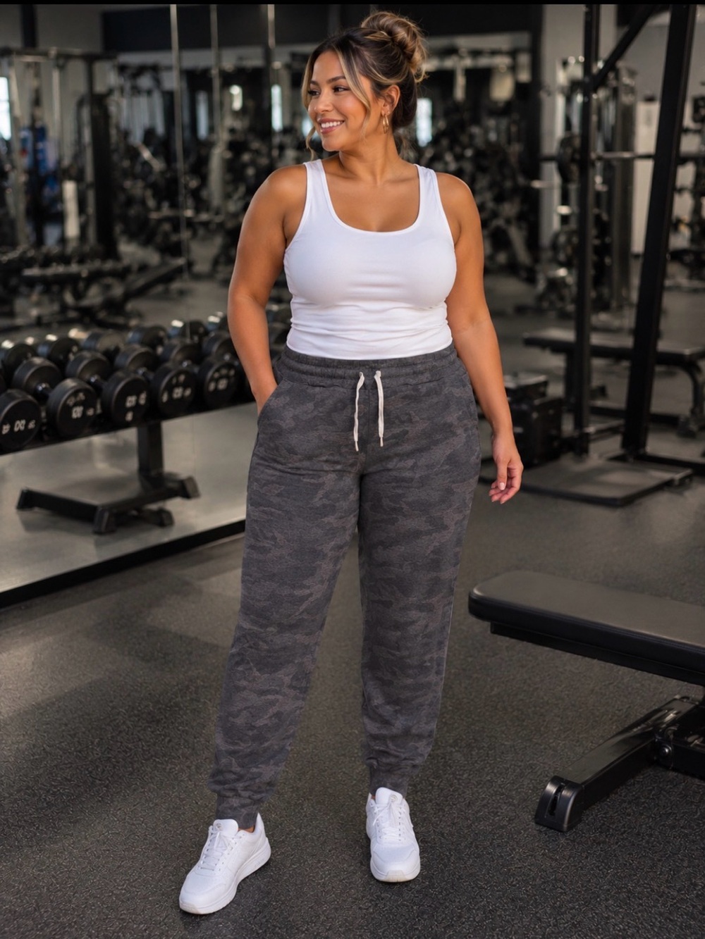 Vuori Cozy Camo Jogger Pants - Gray